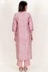 Chanderi Silk Kurta Pant And Dupatta Set In Block Print