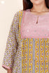 Modal Kurta Pant Set With Chiffon Dupatta In Block Print