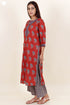 Cotton Kurta And Pant Set In Floral Print