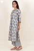 Cambric Cotton Kurta And Pant Set In Floral Print