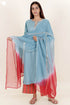 Kota Doria Kurta Dupatta And Pant Set