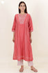 Chanderi Silk Kurta With Chanderi Dupatta And Pant Set