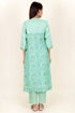 Chanderi Silk Kurta Pant And Dupatta Set In Block Print