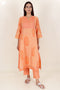 Chanderi Silk Kurta Pant And Dupatta Set In Block Print