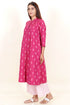 Ikat Cotton Kurta And Pant Set