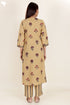 Khaadi Kurta Pant And Dupatta Set With Block Print
