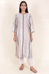 Chanderi Silk Kurta And Pant Set With Block Print