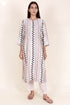 Chanderi Silk Kurta Pant With Dupatta Block Print