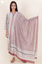 Chanderi Silk Kurta Pant With Dupatta Block Print