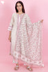 Chanderi Silk Kurta Pant With Dupatta Set With Block Print