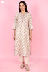 Chanderi Silk Kurta Pant Set With Dupatta Block Print