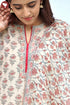 Chanderi Silk Kurta Pant Set With Dupatta Block Print