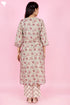 Chanderi Silk Kurta Pant and Dupatta Set With Block Print