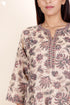Chanderi Silk Kurta Pant With Dupatta In Floral Block Print