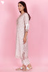 Chanderi Silk Kurta Pant And Dupatta Set In Block Print