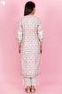 Chanderi Silk Kurta Pant And Dupatta Set In Block Print