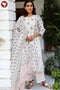 Chanderi Silk Kurta Pant And Dupatta Set In Block Print