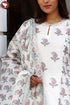 Chanderi Silk Kurta Pant And Dupatta Set In Block Print