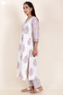 Cotton Kurta Pant And Dupatta Set In Block Print