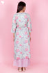 Kota Doria Kurta Pant Set With Dupatta In Block Print