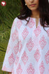 Cotton Kurta And Pant Set In Block Print