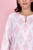 Cotton Kurta And Pant Set In Block Print