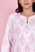 Cotton Kurta And Pant Set In Block Print