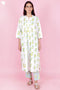 Cambric Cotton Kurta And Pant Set In Block Print