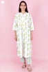 Cambric Cotton Kurta And Pant Set In Block Print