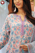Mulmul Cotton Kurta Pant Set With Dupatta In Block Print