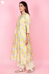 Chanderi Silk Kurta Pant Set With Dupatta Block Print