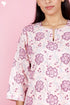 Bizzy Lizzy Kurta Pant Set With Kota Dupatta In Block Print