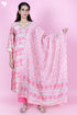 Chanderi Silk Kurta Pant and Dupatta Set In Block Print