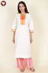 Bengal Cotton Kurta Pant With Dupatta In Gota Patti