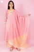 Chanderi Silk Kurta Pant Set With Dupatta Gota Patti