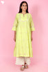 Chanderi Silk Kurta Pant Set With Dupatta Block Print