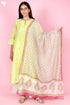 Chanderi Silk Kurta Pant Set With Dupatta Block Print