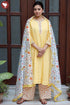 Chanderi Silk Kurta Pant Set With Dupatta Block Print