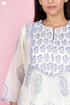 Chanderi SilkKurta Pant Set With Dupatta Block Print