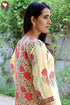Terry Voile Kurta Pant With Dupatta In Floral Block Print