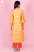 Tussar Cotton Kurta Pant And Dupatta Set In Block Print