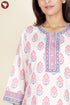 Bizzy Lizzy Kurta Pant With Dupatta In Floral Block Print