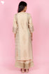 Chanderi Silk Kurta Pant And Dupatta Set With Gold Block Print