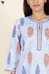 Cambric Cotton Kurta Pant With Dupatta In Block Print