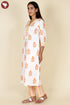 Cambric Cotton Kurta Pant With Dupatta In Floral Block Print