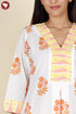 Cambric Cotton Kurta Pant With Dupatta In Floral Block Print