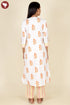Cambric Cotton Kurta Pant With Dupatta In Floral Block Print