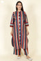 Cambric Cotton Kurta And Pant Set In Block Print