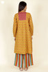 Cambric Cotton Kurta And Pant Set In Block Print