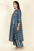 Cambric Cotton Kurta And Pant Set In Block Print